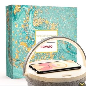 Ezvalo LED 4 in 1 wireless charger music night light touch lamp dock